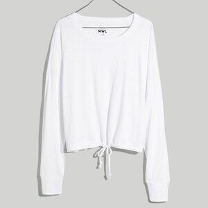 Madewell MWL Drawstring Tee • size XL • NWT • ND894